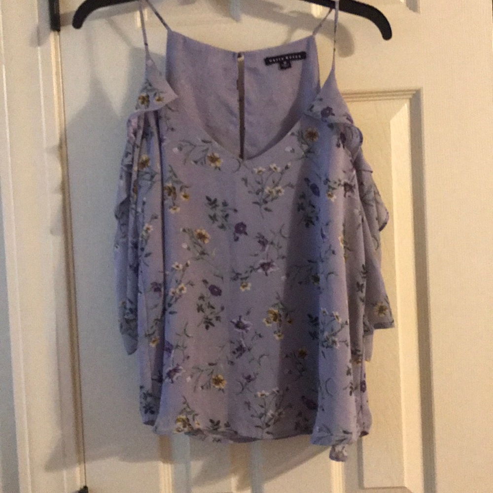 Purple floral top